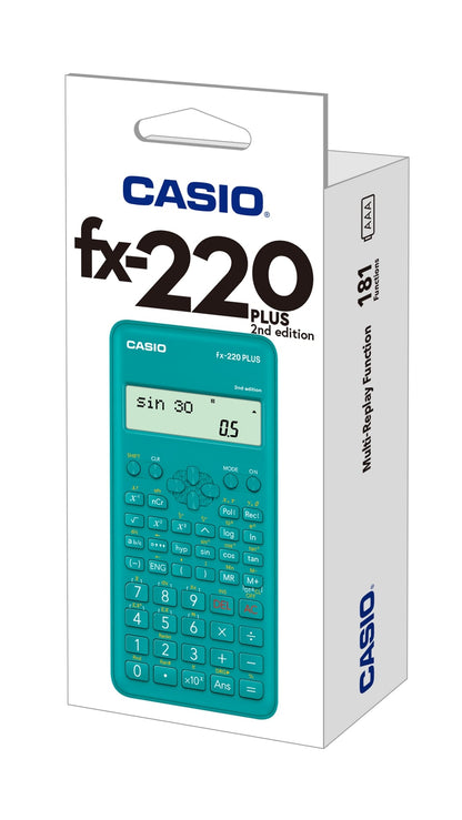 Scientific calculator CASIO FX-220 PLUS II, 78 x 155 x 19.5 mm