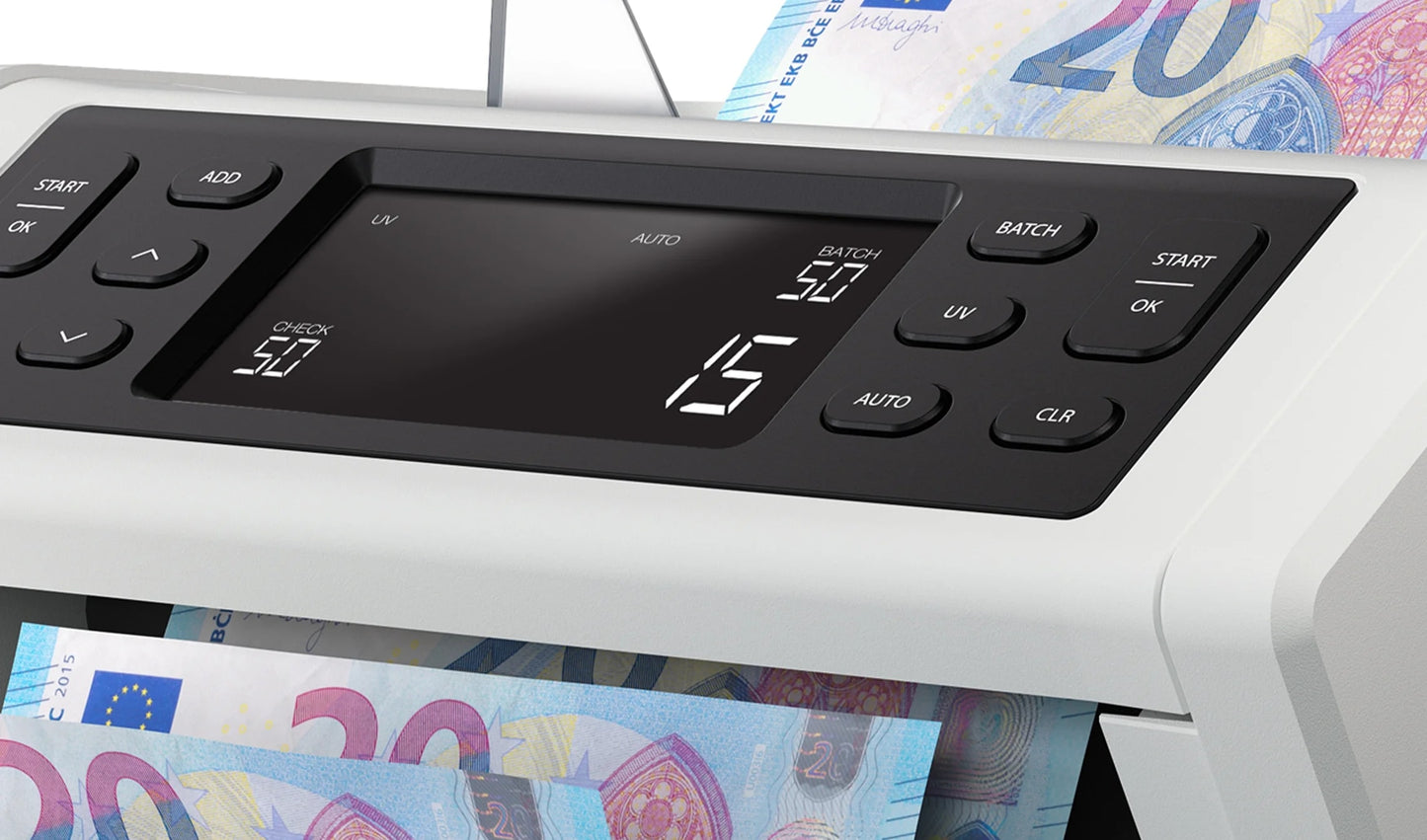 Automatinis pinigų skaičiavimo ir tikrinimo aparatas UV SAFESCAN 2210 EU (G2), pilka