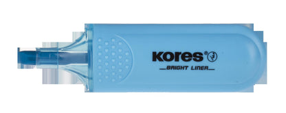 Teksto žymeklis KORES BRIGHT LINER, mėlyna