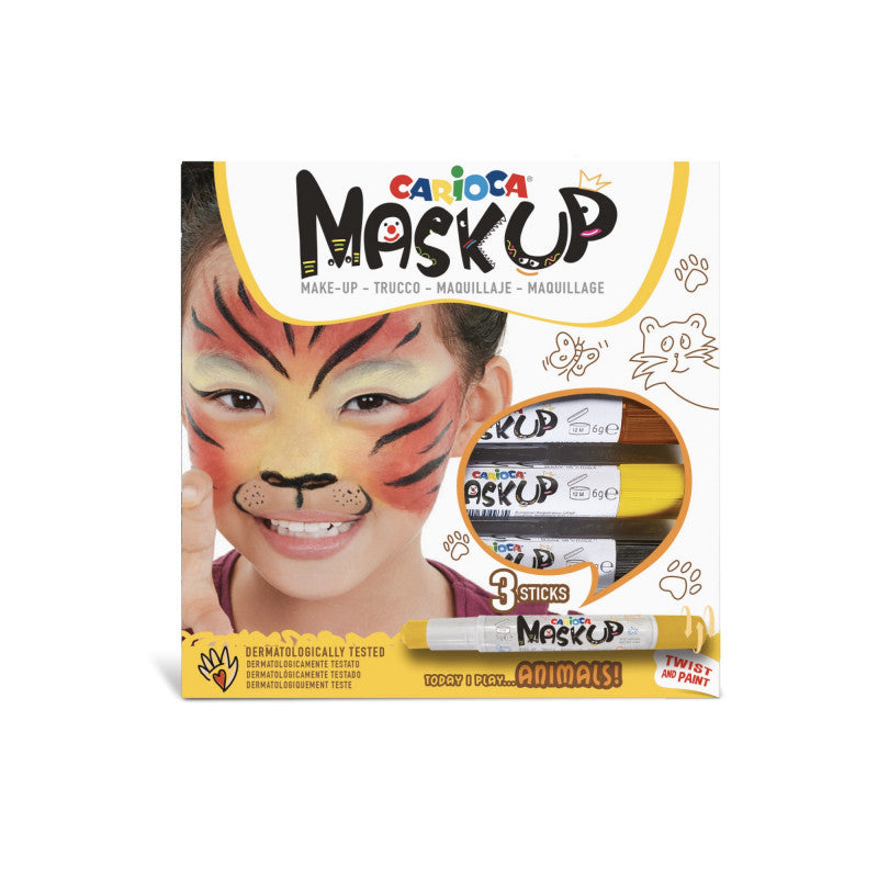Face paint CARIOCA ANIMALS, 3 pcs.