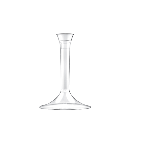Disposable cup stem, H 9 cm, transparent, 20 pcs.