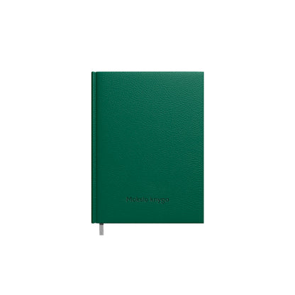 Kalendorius MOKSLO KNYGA DAY, dirbtinė oda 14 x19 cm, tamsiai žalios sp.