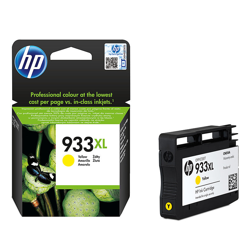 HP No.933 XL (CN056AE), yellow cartridge for inkjet printers, 825 pages.