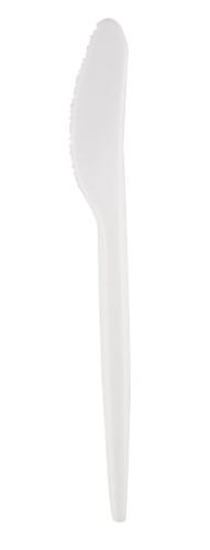 Disposable knives SUPERIOR, PS, white, 17 cm, 50 pcs.