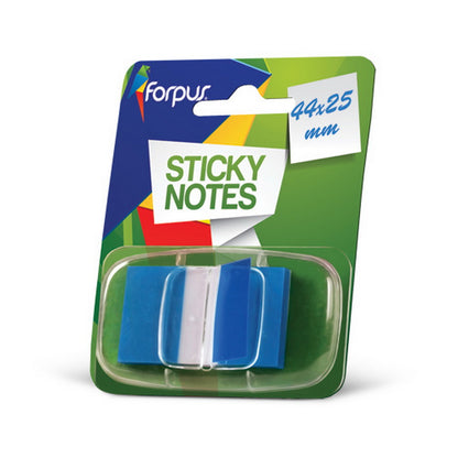 Plastic transparent dividers FORPUS, 44 x 25 mm, 50 sheets, green.