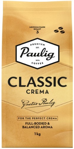 Kavos pupelės  PAULIG Classic Crema, 1 kg