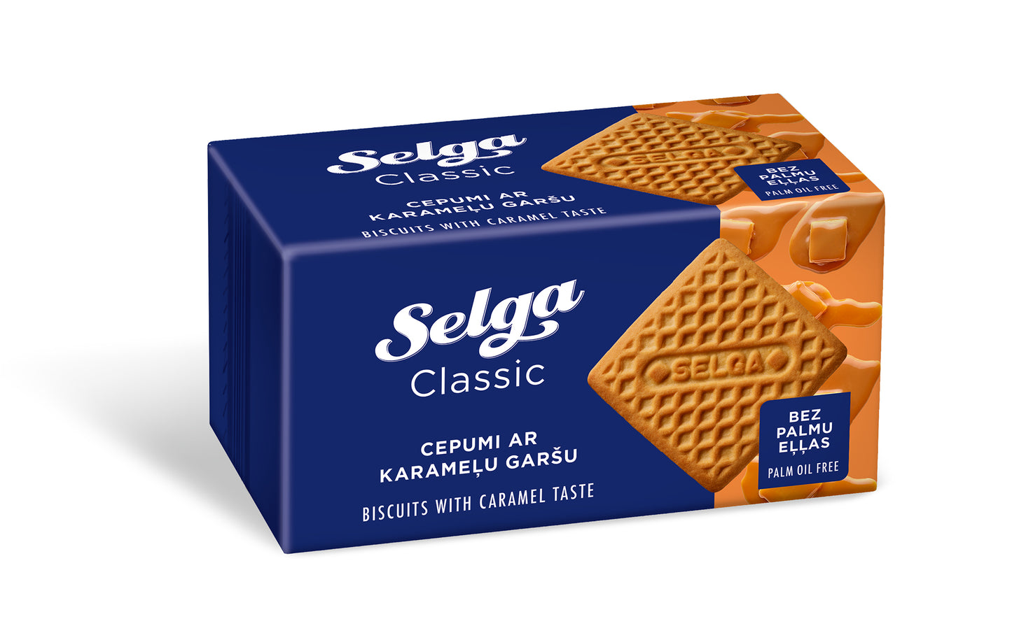 Sausainiai SELGA, karamelės skonio, 180 g