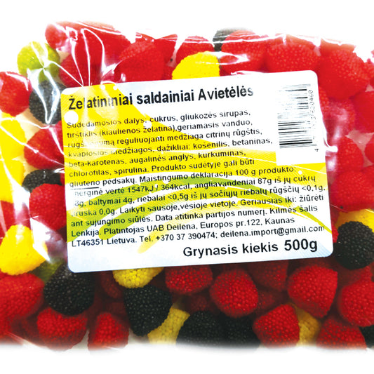 Gummies RASPBERRY, 0.5 kg