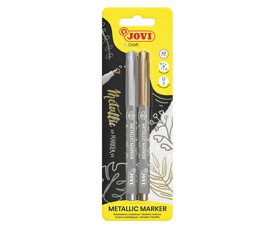 JOVI DECOR METALIC markers, gold and silver