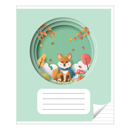 Lined notebook, 12 pages. Inner pages weight – 90 g/m2.