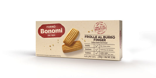 Butter shortcrust cookies FORNO BONOMI, Finger, 150 g