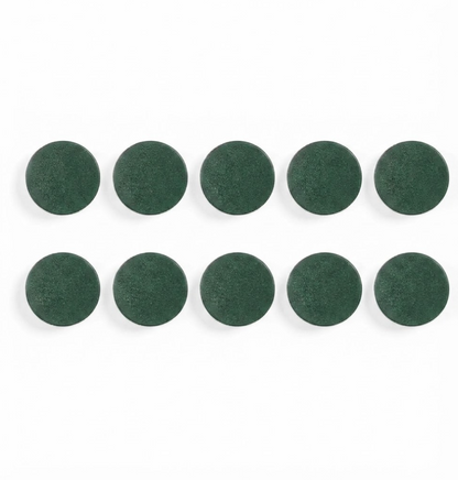 Whiteboard magnets BI-OFFICE 30 mm, 10 pcs., extra strong, green.