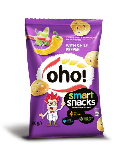 Traškučiai OHO, su čili pipirais, 60 g