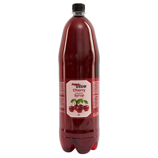 Cherry flavored syrup AQUA VIVO, 2 l