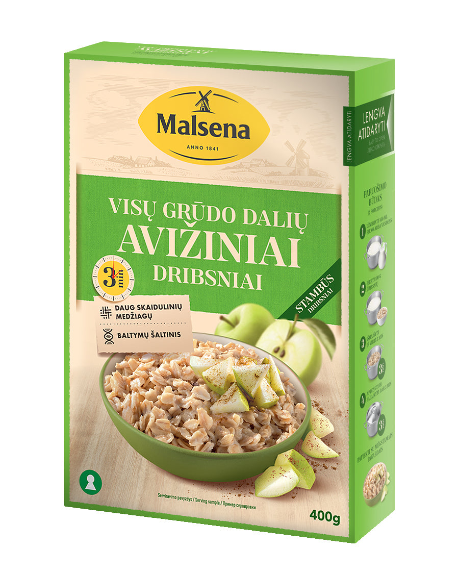 Avižiniai dribsniai, DRIBSNIŲ ENERGIJA, 3 min, 400 g