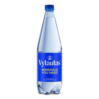 Natural mineral water VYTAUTAS, carbonated, 1 l, PET D