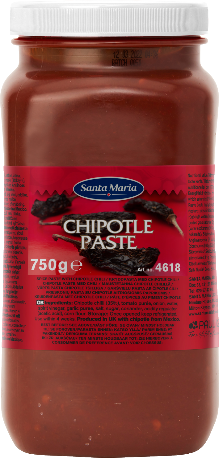 Aitriųjų paprikų Chipotle pasta SANTA MARIA, 750 g