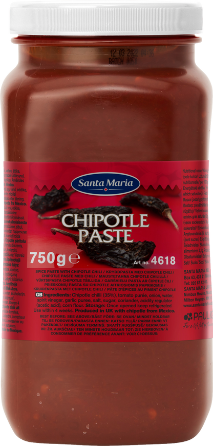 Aitriųjų paprikų Chipotle pasta SANTA MARIA, 750 g