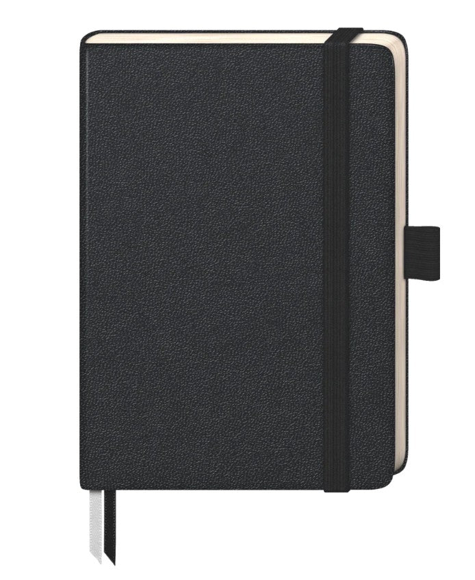 Notebook A6, squared, BRUNNEN Kompagnon, black, 96 sheets