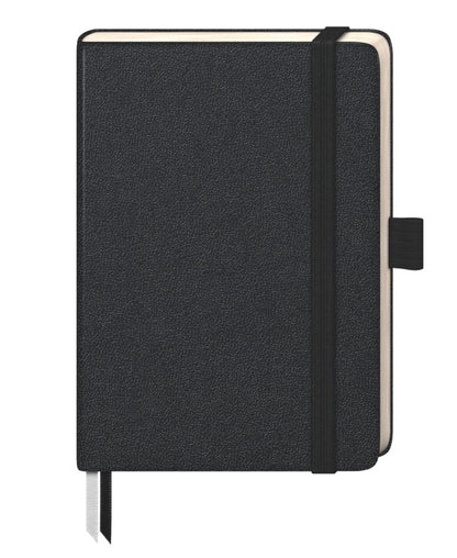 Notebook A6, squared, BRUNNEN Kompagnon, black, 96 sheets