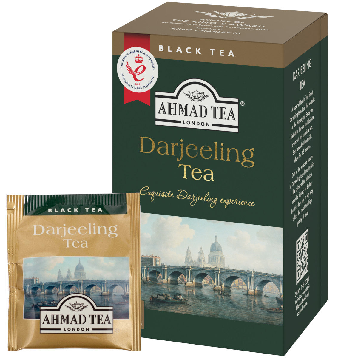 Tea AHMAD Alu Darjeeling, black, 20 pcs. x 2 g, in sachets