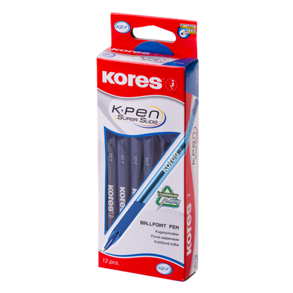 Tušinukas KORES K6-F, 0.5 mm, mėlynos spalvos tušas