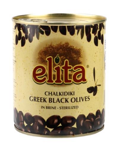 Olives ELITA black, pitted, size L, 850 g/ 400 g