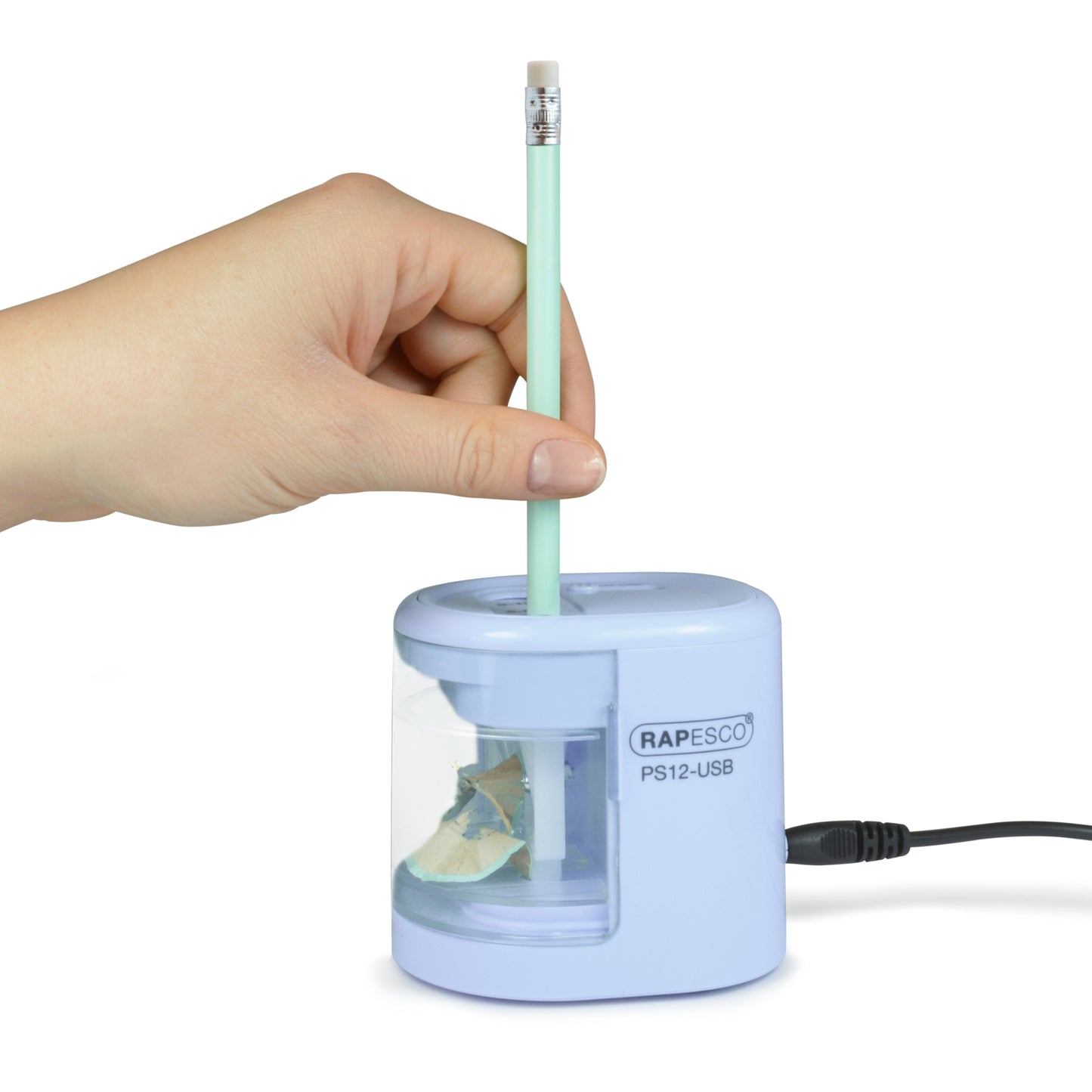 Automatic electric RAPESCO sharpener, blue