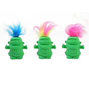 Eraser YES Hairy Monster, shapes