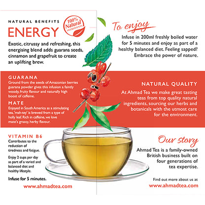 Ahmad Tea Natural tea ''Energy'', in bags, 20 pcs.