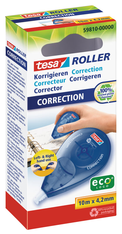 Correction tape TESA ECO LOGO, 4.2 mm x 10 m