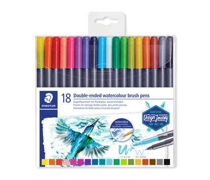 STAEDTLER felt-tip pens, double-sided, 18 pcs.