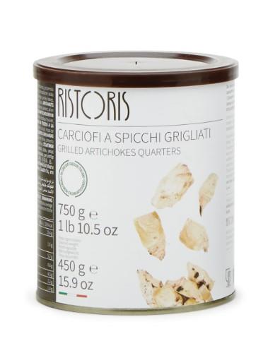 Kepti artišokų ketvirčiai RISTORIS, 750g/450 g