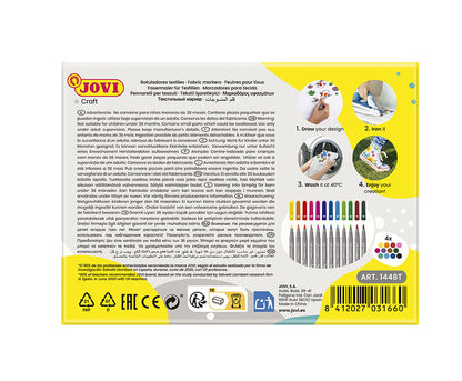 Felt-tip pens JOVI Textil, 48 pcs.