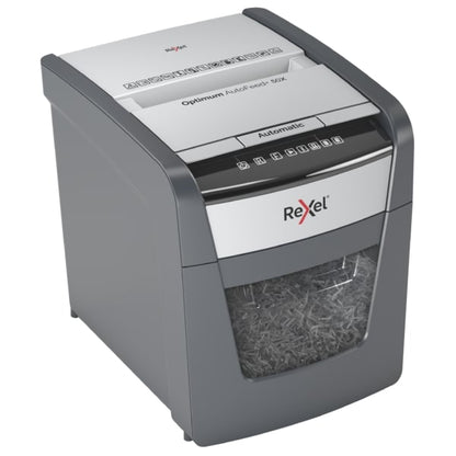 Automatinis dokumentų naikiklis Rexel Optimum Autofeed 50X, 4x28mm, P4, 20l