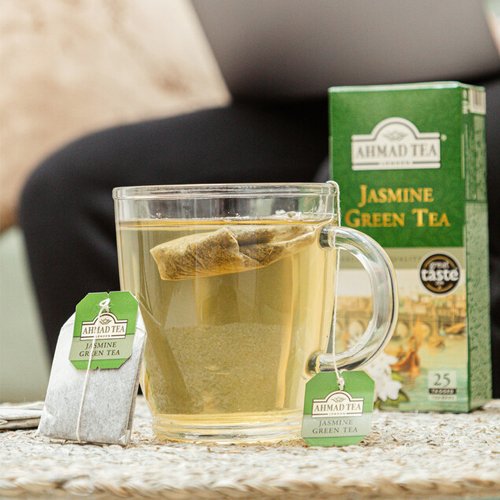 Ahmad Tea Žalioji jazminų arbata, maišeliuose, 25 vnt.