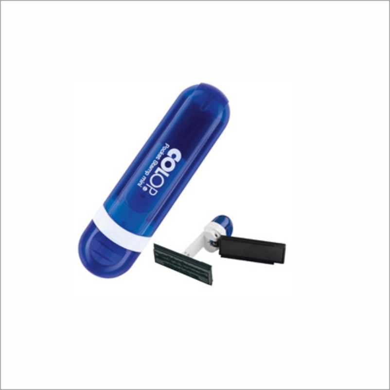 Stamp MINI POCKET STAMP body with blue pad