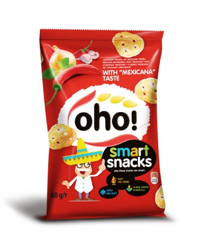 Traškučiai OHO, mexicana skonio, 60 g