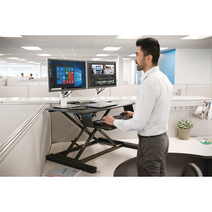 Sėdima-stovima darbo vieta KENSINGTON SmartFit, juoda sp.