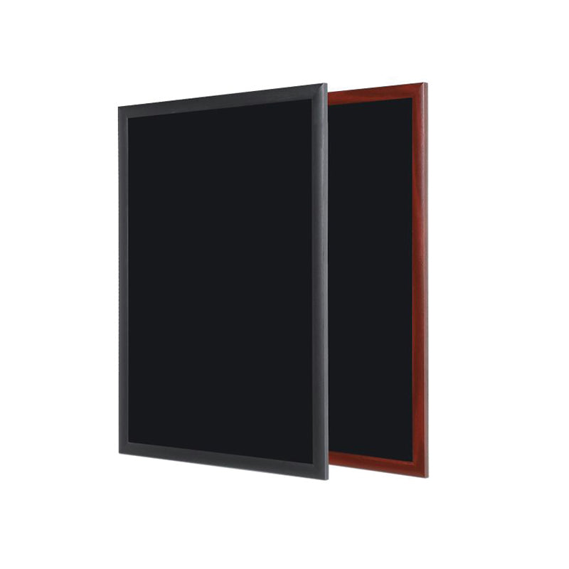 Juoda kreidinė lenta BI-OFFICE 90x60, vyšninis medinis rėmas