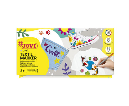 Felt-tip pens JOVI Textil, 48 pcs.