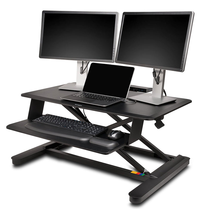 Sėdima-stovima darbo vieta KENSINGTON SmartFit, juoda sp.