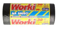 Garbage bags HD, 30 l, 6 mk., black, 50 pcs.