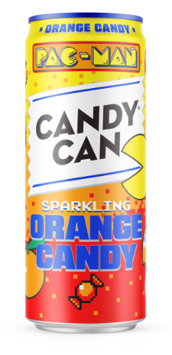 Gazuotas gaivusis gėrimas CANDY CAN x Pac-Man Orange Candy, 0.33 l