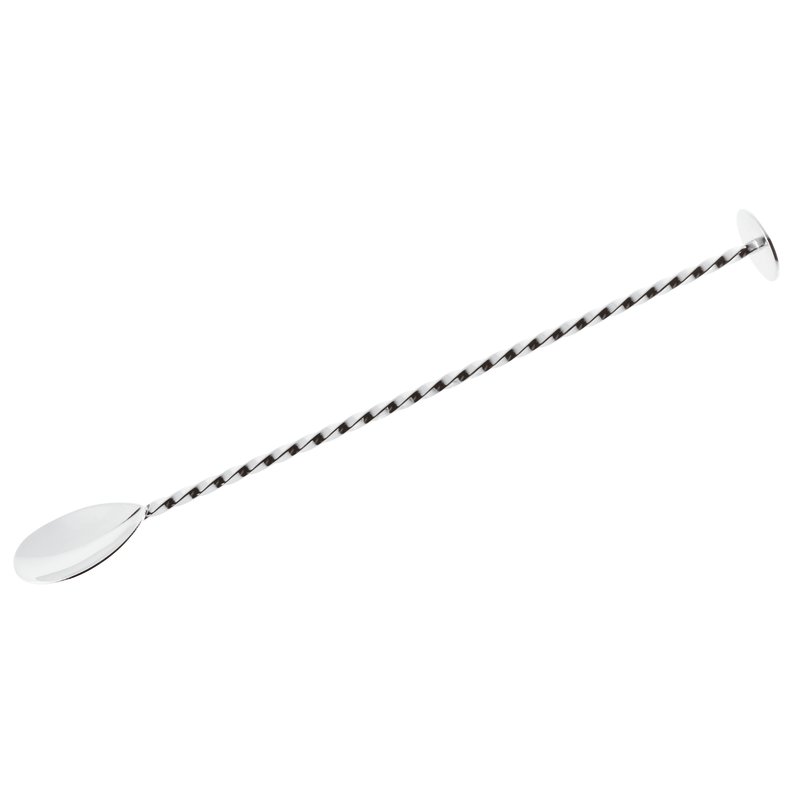 Bar spoon, with pestle, stainless steel, L 27 cm, pcs.