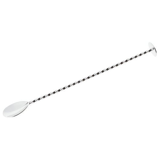 Baro šaukštas, su grūstuku, nerūdijantis plienas, L 27 cm, vnt