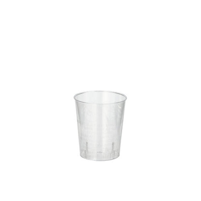 Stikliukai, vienkartiniai, 20 ml, 3,9 x 4,1 cm, 40 vnt., skaidrūs, PS