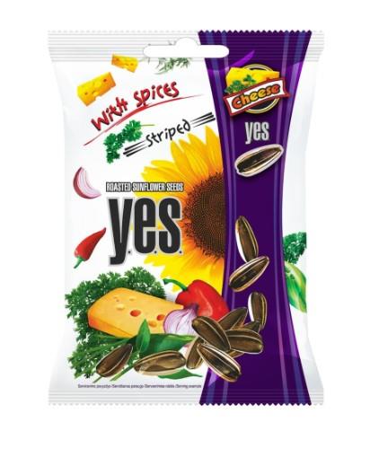 Roasted sunflower seeds YES cheese flavor, 90 g