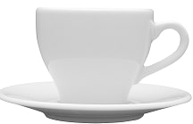 Cup Paula, with saucer, porcelain, 150 ml, 6 pcs.