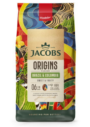 Kavos pupelės JACOBS Origins Brazil & Colombia, 1 kg